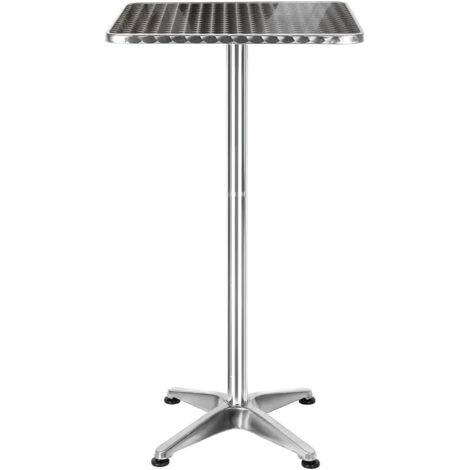 Dining Table Dining Dining Restaurant Home Interior MDF Bistro/Cafe/Bar/Kitchen Table Wood Board + Iron Legs, 60 x 60 x 72 cm (A) (1/5)