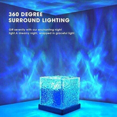 Northern Lights Projecteur LED de vagues de l'océan 16 couleurs
