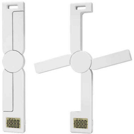 Balance de cuisine numérique pliable - Compacte - Poids maximal de 5 kg - Précision jusqu'à 1 g - Fonction tare - Arrêt automatique - Support mural - Réglable en g, oz, lb:oz, ml, fl:oz - Blanc
