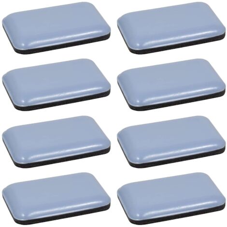 Cyclingcolors – Lot de 8 patins glisseurs téflon autocollants 35 x 25 mm – Protection sol parquet – Réduction bruit déplacement meubles