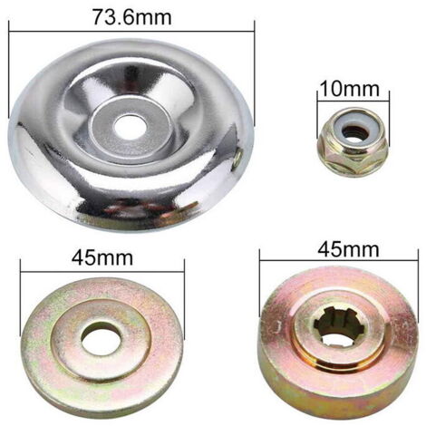 Lot 8 Boulons + Boutons Poignée Tondeuse – Triangulaire Universel – Pièces Rechange Écrou Vis Fixation