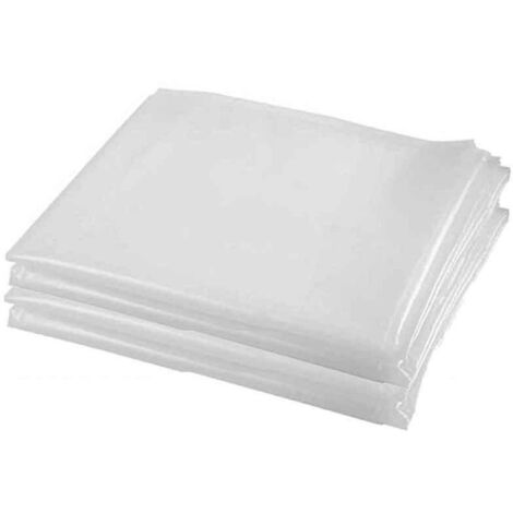 2 x 6m À Toute épreuve Feuille De Polyéthylène, Extra-épais Clair Jardin Grandir Couverture De Polytunnel Membrane Horticole En Polyéthylène Pour L'isolation De Jardinage