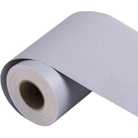 Frises Papier Peint Gris clair 10 X 500cm Moulure Murale Autocollant Murals Adhesif Murale Plinthe Adhesive PVC