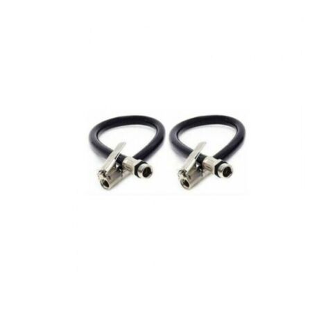 2 pièces pneu mandrin gonfleur pompe tuyau véhicule pneu gonfleur tuyau haute qualité pneu gonfleur tuyau noir caoutchouc remplissage pneu Air tuyau