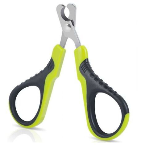 Coupe Griffes Chat Professionnels, Coupe Ongle pour Chiot Lapin Oiseau et Petits Animaux, Ciseaux à Ongles Courbe en Acier Inoxydable, Tondeuses à Griffes Portable, Accessoire Chat Lapin