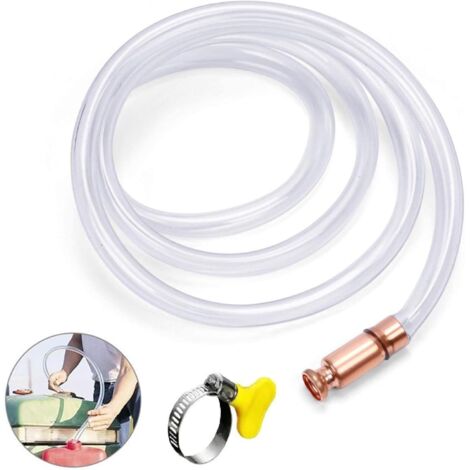 Tuyau Siphon Pompe,Auto-Amorçante Siphon Tuyau,Tuyau Siphonnage,Tuyau Pompe Essence de Transfert,Tuyau Shaker Siphon,2.5m Tuyau Siphon Carburan,pour Transfert Eau Essence Diesel Gaz Carburant Diesel (1/5)