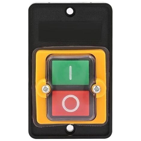 Bouton-poussoir Marche/Arrêt étanche et Antipoussière, Interrupteur à Bouton de Machine 220V/380V 10A – IP65, pour Commande Industrielle