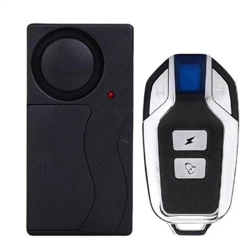 Alarme De Voiture - Alarme Pour La Voiture Système D'alarme De Voiture 110 DB Alarme De Vélo Anti-vol Fort Alarme De Sécurité De La Voiture Avec Télécommande Sans Fil Volume Réglable, Batterie (1/5)
