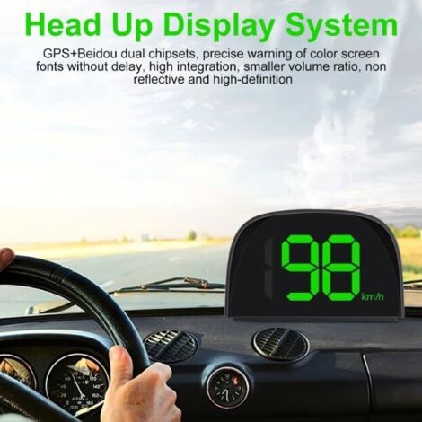 Compteur Vitesse Numérique GPS HUD Universel - Intelligent Multifonction Pour Voiture Camion Bus Moto Bateau RV, Alarme Excès Vitesse & Fatigue