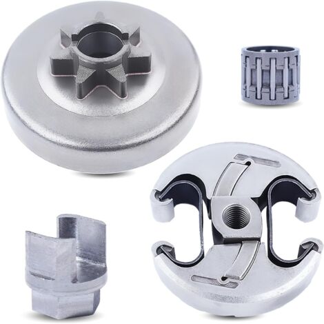LinDuxe Kit de roulement de tambour de pignon 325 7T + outil de retrait d'embrayage pour pièces de tronçonneuse Husqvarna 455 455 Rancher 460 460 Rancher Remplacer 537291702 537110503 502541603 (1/4)