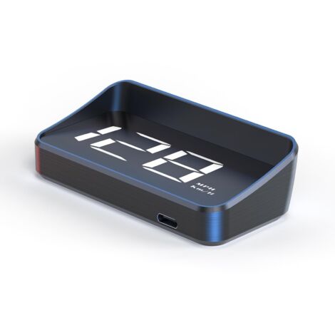Écran HUD Head Up pour voiture, projecteur de pare-brise M2, GPS affichage numérique MPH, compteur de vitesse sans fil, connexion USB Plug and Play pour toutes les voitures