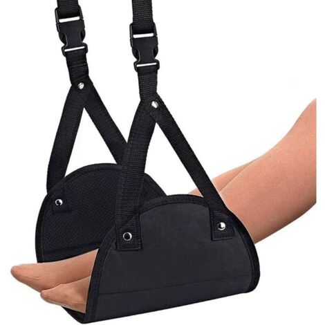 Repose-pieds d'avion - Meilleur repose-pieds de voyage, accessoires de voyage d'avion, hamac anti-chocs et résolution de jambe d'avion portable (1/5)