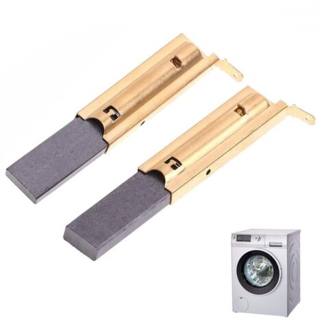 2 Pièces Balais de Charbon L94MF7 pour Moteurs de Machines à Laver à Tambour, Brosse de Charbon de Moteur électrique,Accessoires de Remplacement pour Lave-Linge,5 x 13,5 x 39,6 mm (1/5)