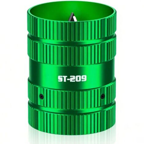 ébavureur et cutter universels Pour tuyaux en cuivre/PVC/PE de 1/4-5/8" Projets intérieurs et extérieurs Compatible avec métal et aluminium ébavureur pour traitement professionnel des