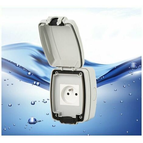 IP66 Prise Electrique,IP66 étanche Extérieure Prise,IP66 Prises Etanche Anti Poussière,IP66 Boite Electriques Murales avec Commutées Couvercles pour Intérieur Extérieur Jardin (1/4)