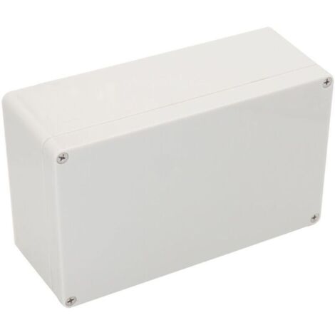 Bote de jonction étanche IP65, botiers électriques en plastique ABS, botier de projet électronique DIY, botier d'alimentation blanc