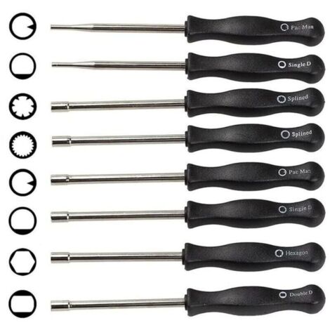 8PCS Tournevis de Carburateur Différents, Ensemble d'Outils de Réglage du Carburateur Réglage du Carburateur pour Moteurs 2 Temps,