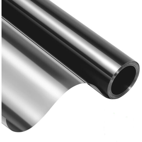 Film miroir anti-regard pour fenêtre – Protection UV 90% – Réflexion chaleur 85% – Dimensions 60x200cm – Installation facile électrostatique (1/5)