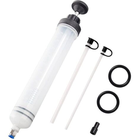 Seringue a Huile,Huile Aspiration Seringue-500CC Pompe de Transfert,Pompe D'aspiration D'huile, Huile pour Engrenages Et Extracteur De Liquide De Frein et d'antigel-Outil de Transfert de Pompe à Main