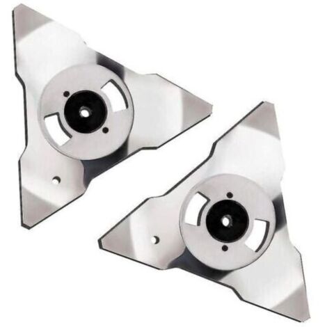 Paquet de 2 lames de rechange pour robot tondeuse à gazon Robomow RS TS MS RC TC MC modèles en acier inoxydable xh (1/2)