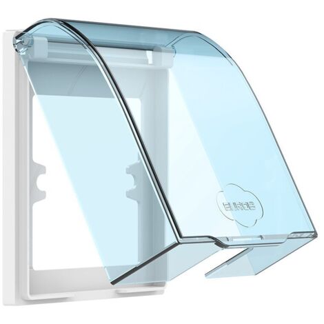 Serbia – Couvercle de prise étanche transparent – Protection enfant – Résistant à l'eau pour salle de bain et cuisine – Installation facile sans outil