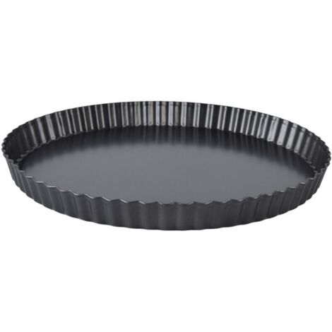 Moule à tarte, Quiche, épais, antiadhésif, plat de cuisson profond, assiette à tarte, moule avec fond amovible, 10 pouces