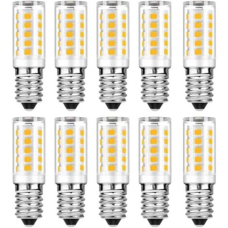 Lot de 10 Ampoule LED E14 - Blanc Chaud 3000K - 5W Equivaut à Ampoule Incandescente 50W - 500LM Non-Dimmable