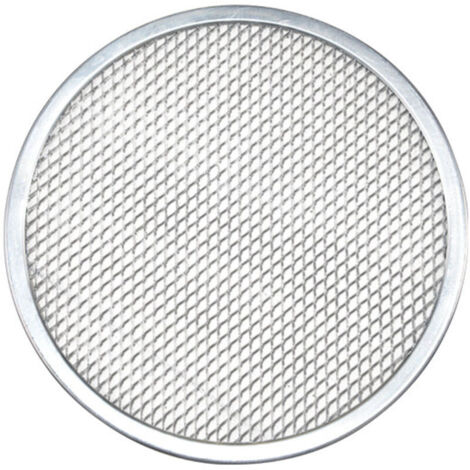 Ahlsen Plaque pizza, Plaque four pizza, Four pizza, Plaque ronde, Grille de cuisson, Pizza, Aluminium, Argenté, 30 cm
