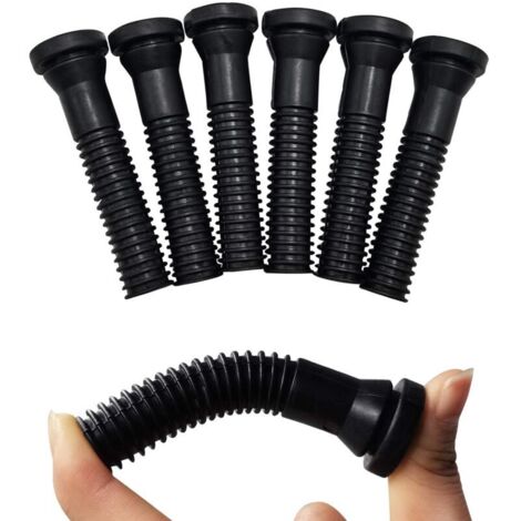 Ahlsen 30 pcs poulet Plumeuse Volaille Doigt Plumeuse Volaille Plumer Les Doigts Bâton d'enlèvement De Plumes de Cheveux de Remplacement ( Noir ) (1/4)