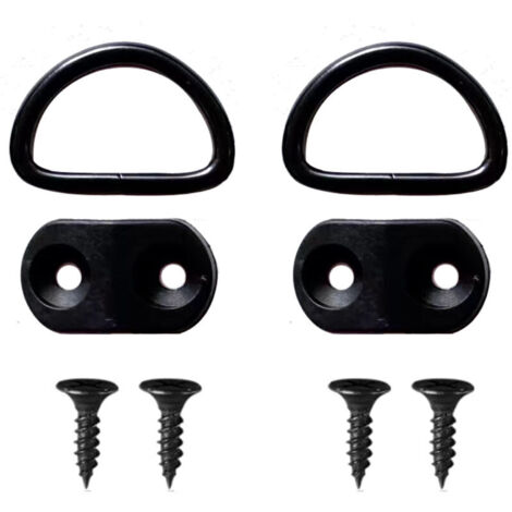 Ahlsen Anneaux D'arrimage, 10 pièces Crochets pour Filet Coffre Voiture, Anneau de Fixation, Anneau d'arrimage en de pour la Fixation la Cargaison dans Les Bateaux, Voitures, Camping