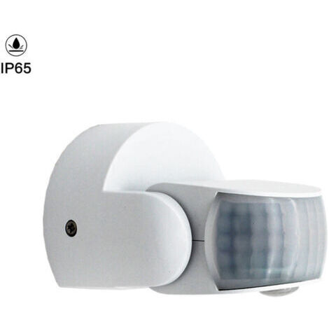 Ahlsen – Détecteur de mouvement extérieur IP65 – Angle de détection 180° – Distance jusqu'à 12m – Réglage lumière 3-2000LUX (1/3)