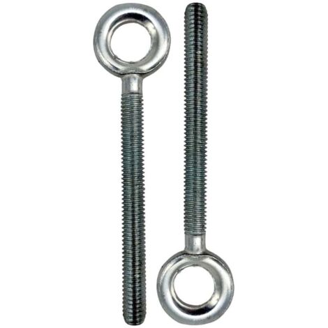 Ahlsen Industriel  Anneaux de levage  Vis à anneau M8 en acier galvanisé  M8 x 60  9 pièces  Fixation et suspension entièrement filetées  Convient pour la maison, le bureau, l'hôtel et d'autres endroi