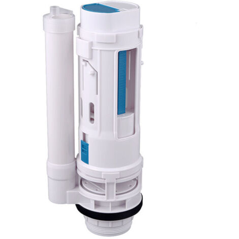 Ahlsen – Mécanisme de chasse d'eau double 185mm – Valve de remplissage à bouton-poussoir – Pour trou de drainage 64mm – Économie d'eau (1/5)