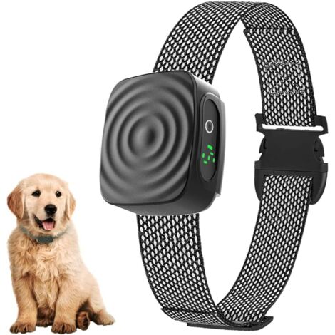 Collier Anti Aboiement Chien Rechargeable - Collier Dressage pour Chiots/Petit/Moyen Chiens Détection Intelligente des Aboiements