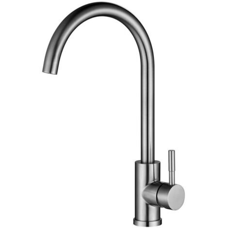 Ahlsen Mitigeur de cuisine, acier inoxydable 304, pivotant, mitigeur, mitigeur, évier de cuisine robinet mitigeur sans plomb robinet (1/5)
