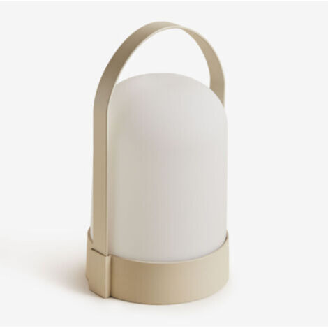 Lampe de table extérieure à LED sans fil Agnese SKLUM Tapioca Beige