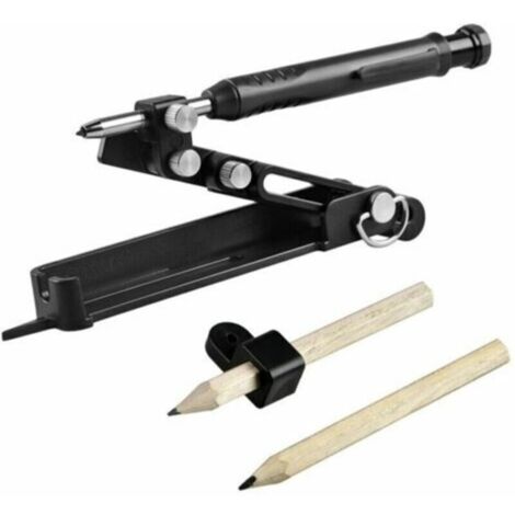 Jauge de contour multifonctionnelle pour le travail du bois précis portable Menuiserie domestique Bricolage Contour pratique Réglable Irrégulier Meubles Carrelage Outil,DEBUNS