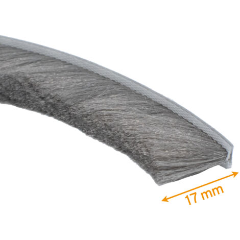 Lamondre 10m bande de brosse, Joint brosse adhésif autocollante coupe-vent et anti-poussière Lamondre 10m bande de brosse, Joint brosse adhésif autocollante coupe-vent et anti-poussière