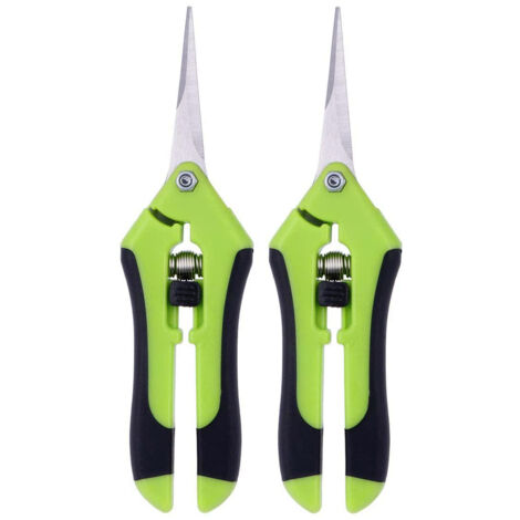 Lot de 2 Sécateur de Jardin Professionnel Ciseaux Jardinage de Haute Précision avec Lames en Acier Inoxydable (1/5)