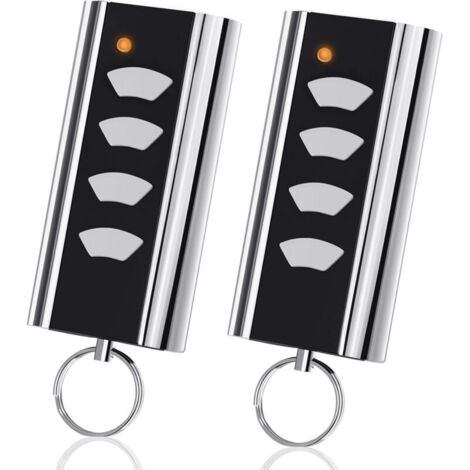 2 pièces télécommande Garage pour Normstahl Entrematic RCU 433-4K, RCU 433-2K, EA433 2KM, EA433 2KS, Compatible avec Crawford Normstahl 433,92 Rolling Code télécommande Garage
