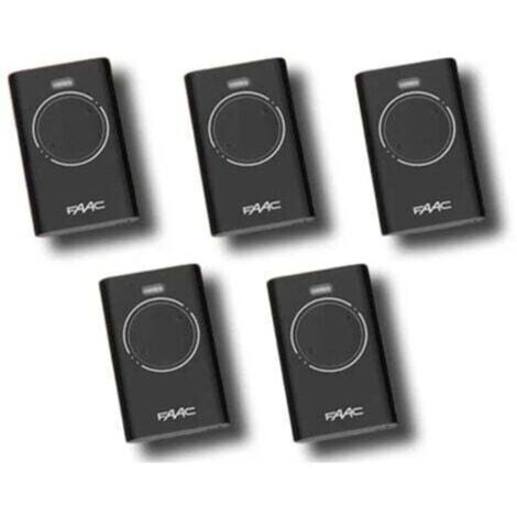 faac 5 x télécommande 2 canaux xt2 433 slh lr 7870071