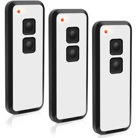 Novoferm Lot de 3 émetteurs portatifs 433,92 MHz pour porte de garage Novotron 522, 524, 502 MAX43-2, 512 Mix 43-2, 2 canaux