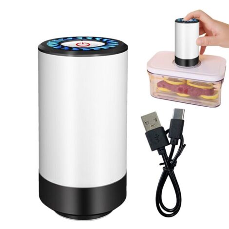 Pompe À Air Électrique Pour Sacs De Stockage Sous Vide,Pompe Électrique Pour Sacs de Rangement Sous Vide - Solution Réutilisable pour Organisation Aliments, Literie - Déménagement, Voyage, Camping (1/5)
