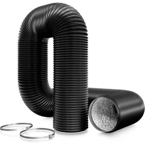 Tuyau ventilation en PVC de 150 mm pour hotte aspirante, Tuyau d'Evacuation pour Extracteur d'Air, ventilateur tubulair(6 mètres de longueur)
