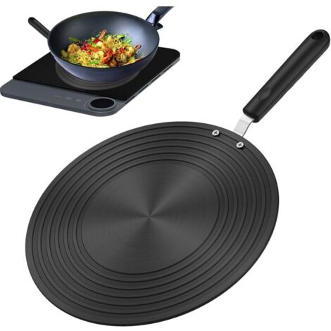 adaptateur à induction – Disque convertisseur de cuisson avec poignée Plateau diffuseur ergonomique pour table de cuisson