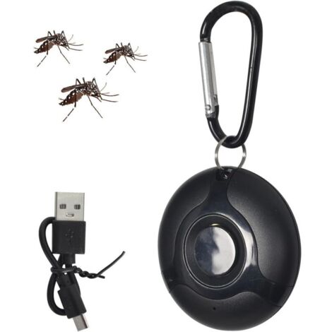 Répulsif Ultrasonique de Moustique, Portable Répulsif Antiparasitaire Extérieur/Intérieur Contre Les Insectes et Les Araignées, Répulsif Efficace Contre Mouches, Rats, Cafards, Rongeurs, Araignées