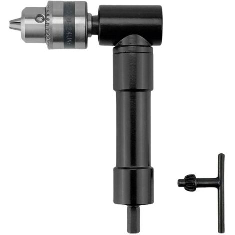Foret d'angle, plage de serrage 0,8-10 mm, mandrin à 90 °, adaptateur de perçage d'angle pour visseuse sans fil (1/5)