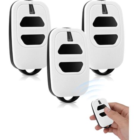 433,92 MHz Telecommande Portail pour GTI4, GTI2, GT2/4, Mio TR2/4, Mio TR2N/4N, 2 Canaux, Télécommande Portail, Bip Portail de Garage (3pcs-2boutons)
