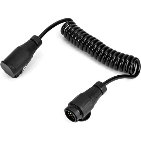 Câbles d'Extension 3 mètres pour Remorques - Adaptateur Prise Remorque 13 vers 13 Broches - pour Caravane Camion RV Tracteur