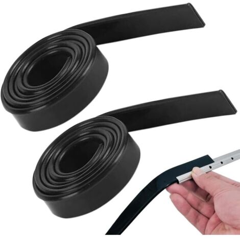 2 x Lèvre de rechange en caoutchouc pour raclette, compatible avec les raclettes à vitres en silicone, raclable et souple, idéale pour le nettoyage des vitres (105 cm)